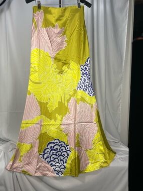 Uooze Floral Maxi Skirt - Green, Yellow, Pink & White. Flowy, feminine, pretty